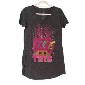 Trolls "I woke up like this" t-shirt pajama dress Size Medium